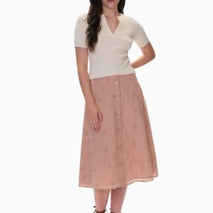 Rebecca Taylor Gabrielle Embroidered Skirt