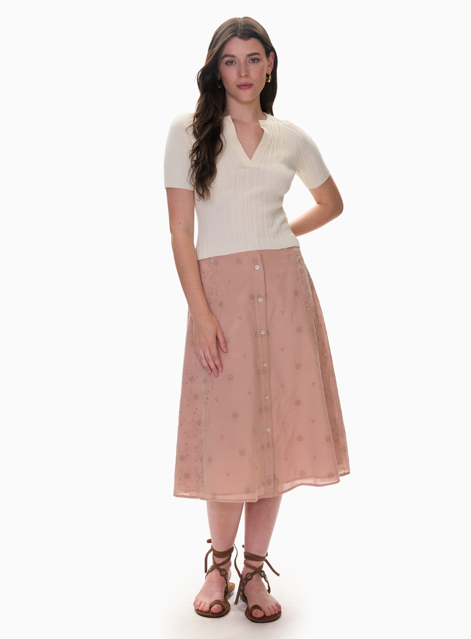 Rebecca Taylor Gabrielle Embroidered Skirt