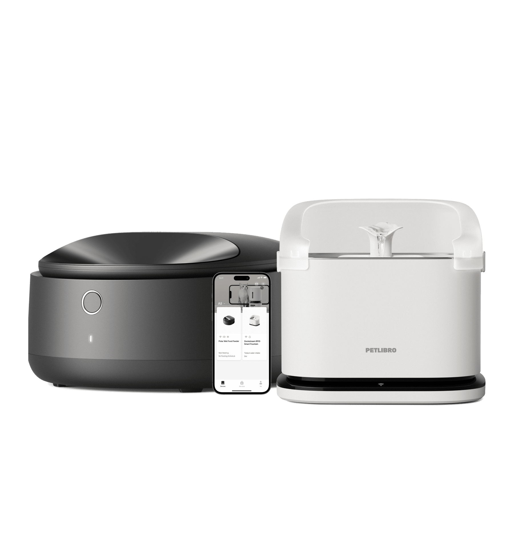 Petlibro Polar Wet Food Feeder & RFID Smart Fountain Bundle