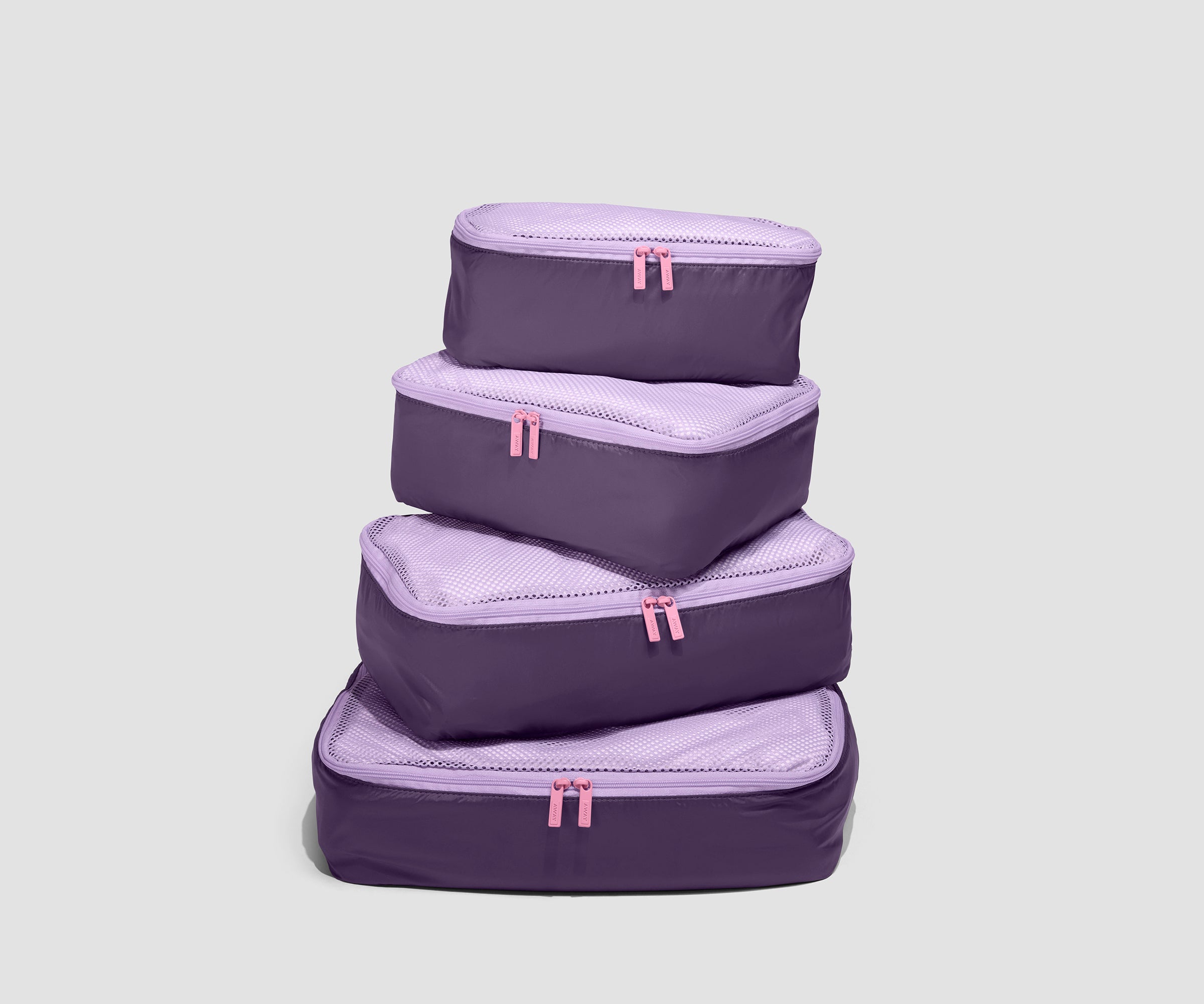 Away Insider Packing Cubes (Set of 4) in Misty Purple