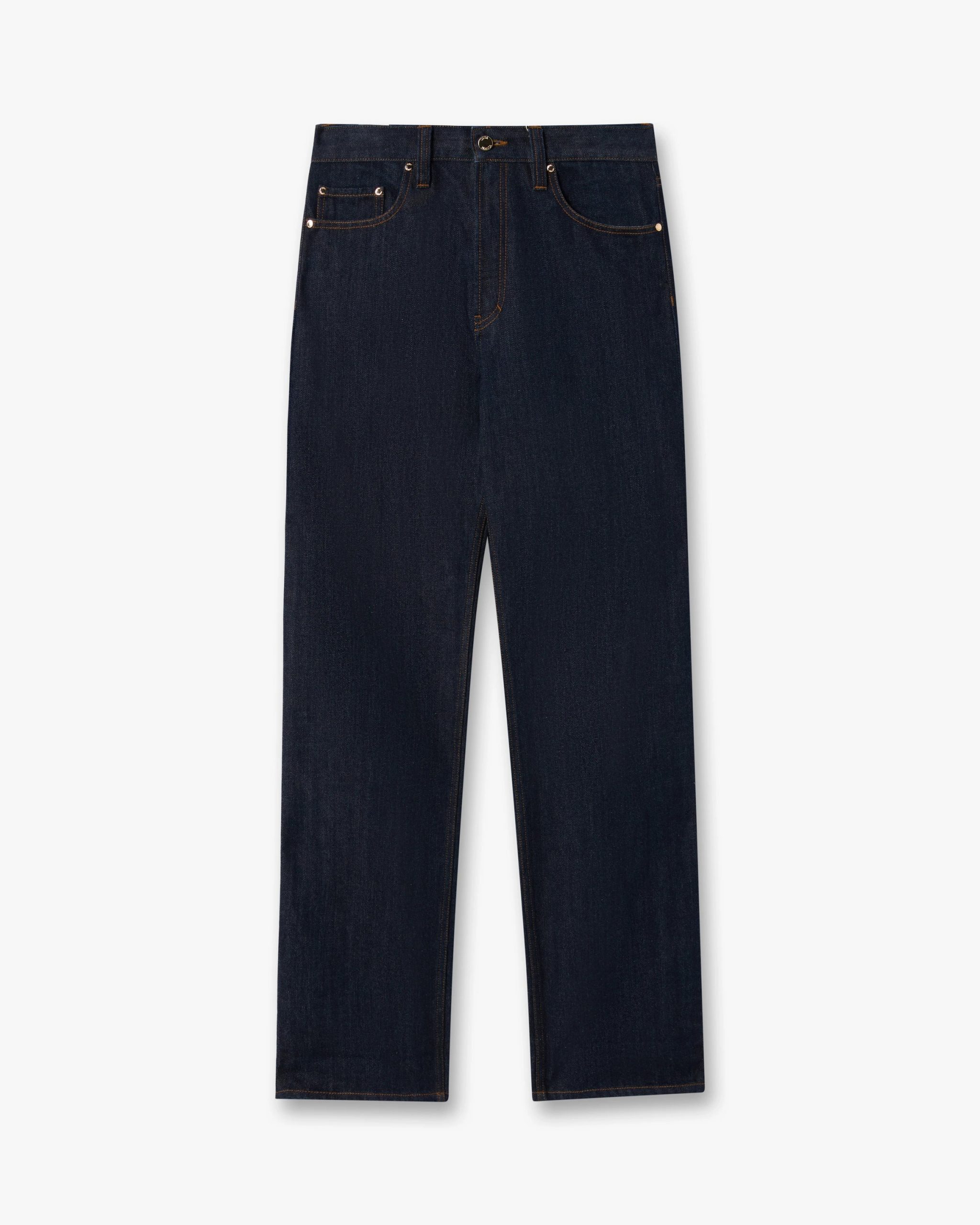 Casablanca Indigo Raw Denim Straight Leg Jeans