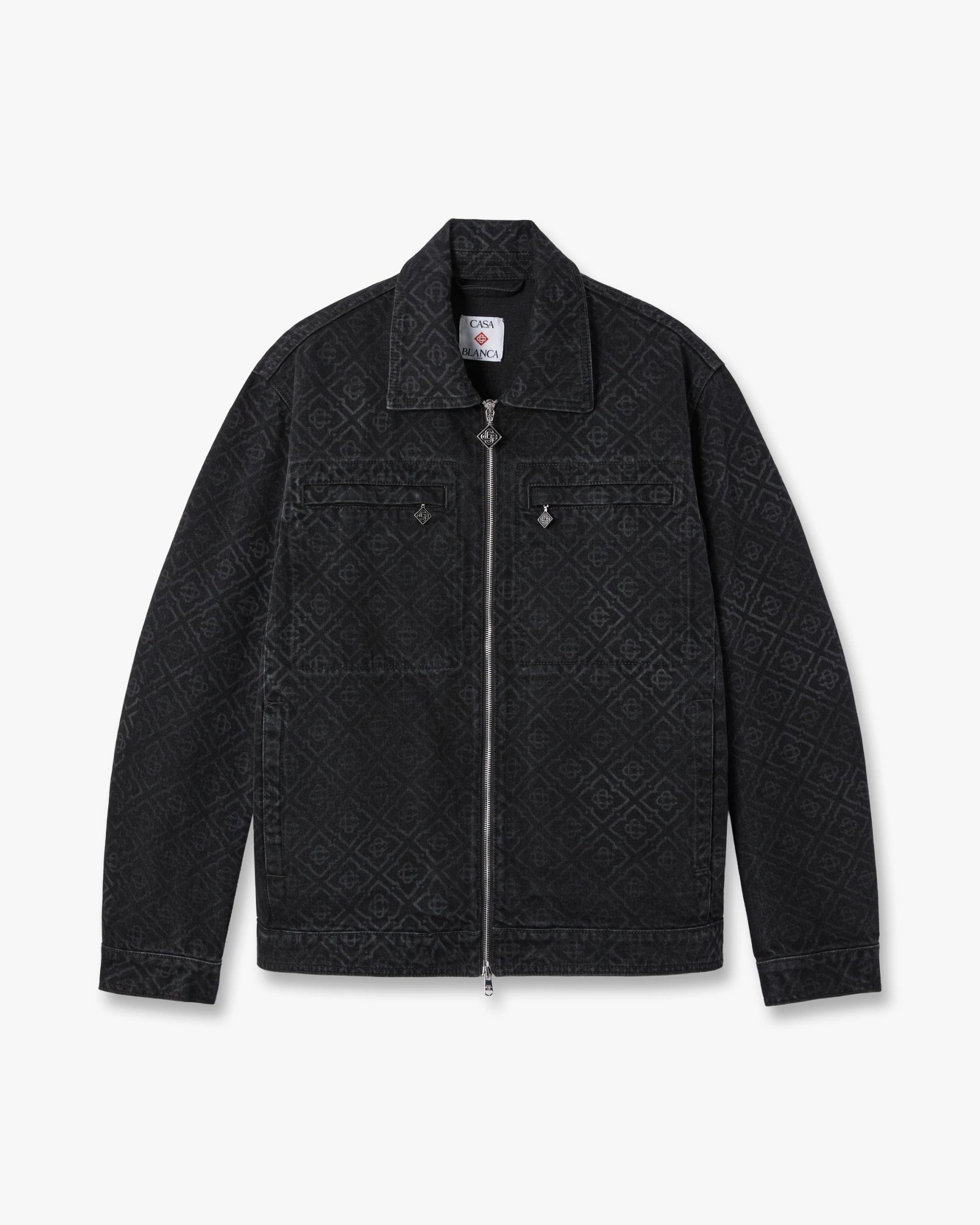 Casablanca Black Monogram Denim Jacket