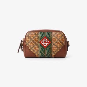 Casablanca Beige Monogram Crossbody Bag