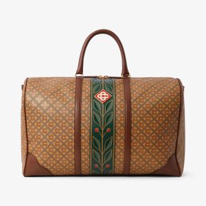 Casablanca Beige Monogram Weekender Bag