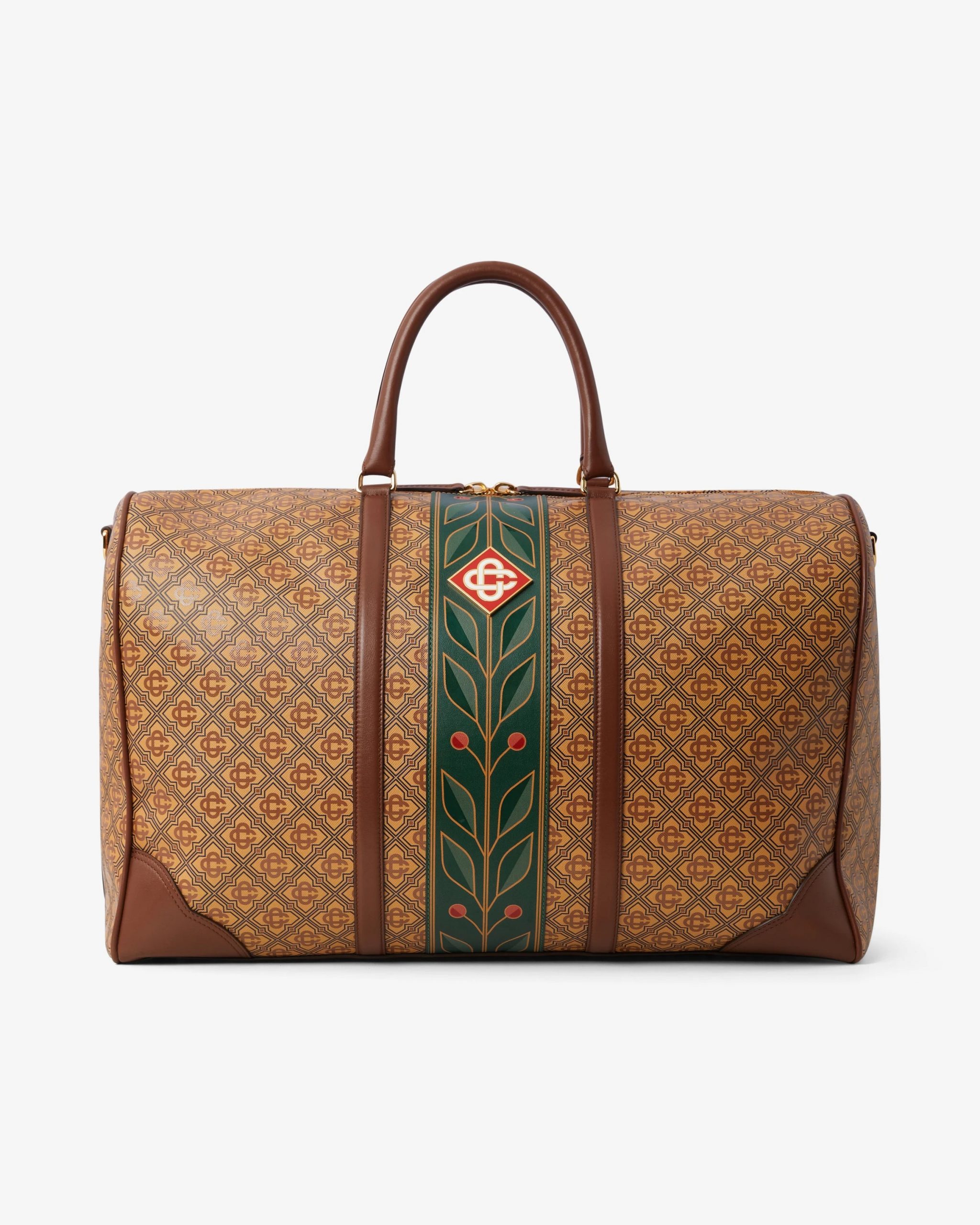 Casablanca Beige Monogram Weekender Bag
