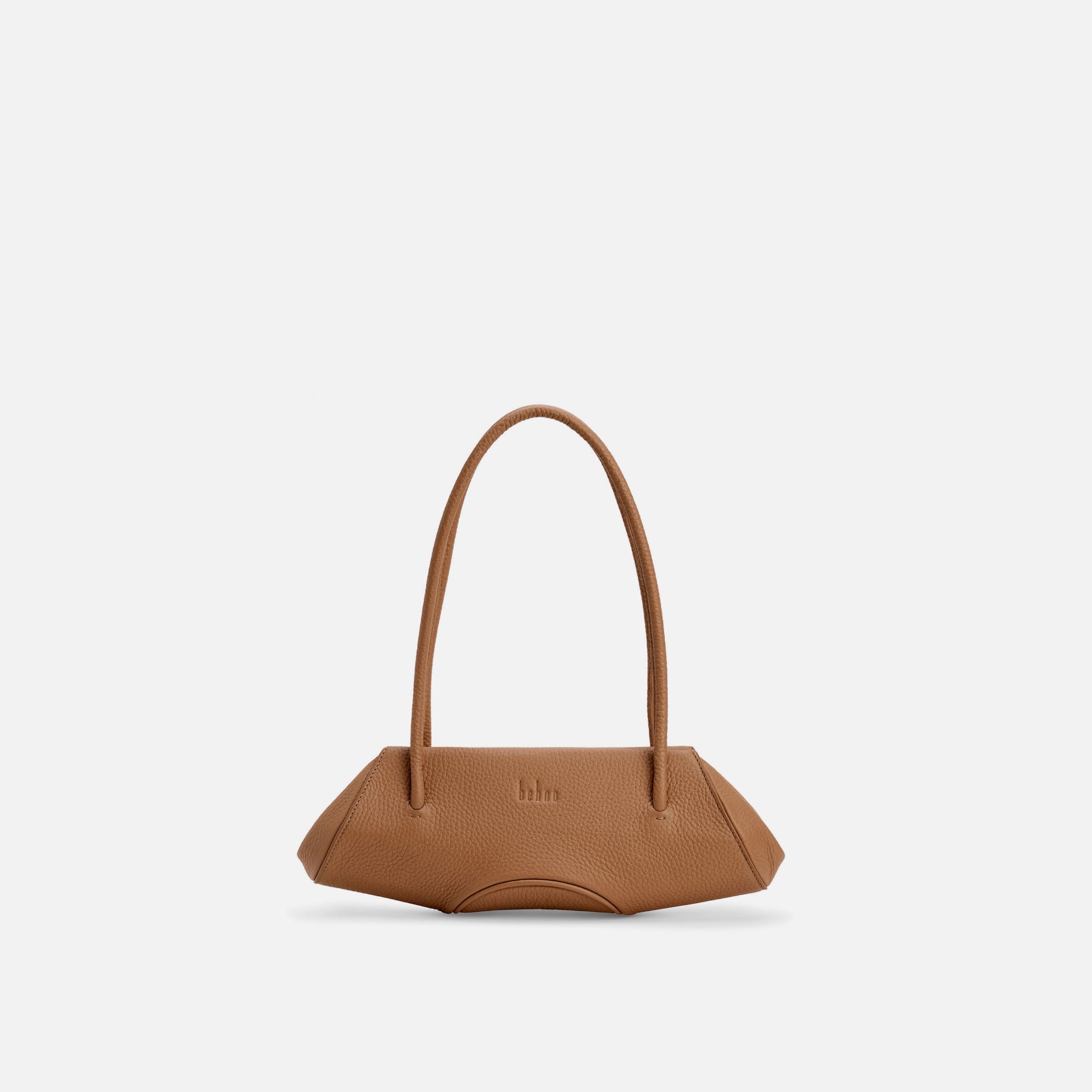 Behno ELIZABETH BAGUETTE MINI PEBBLE BROWN