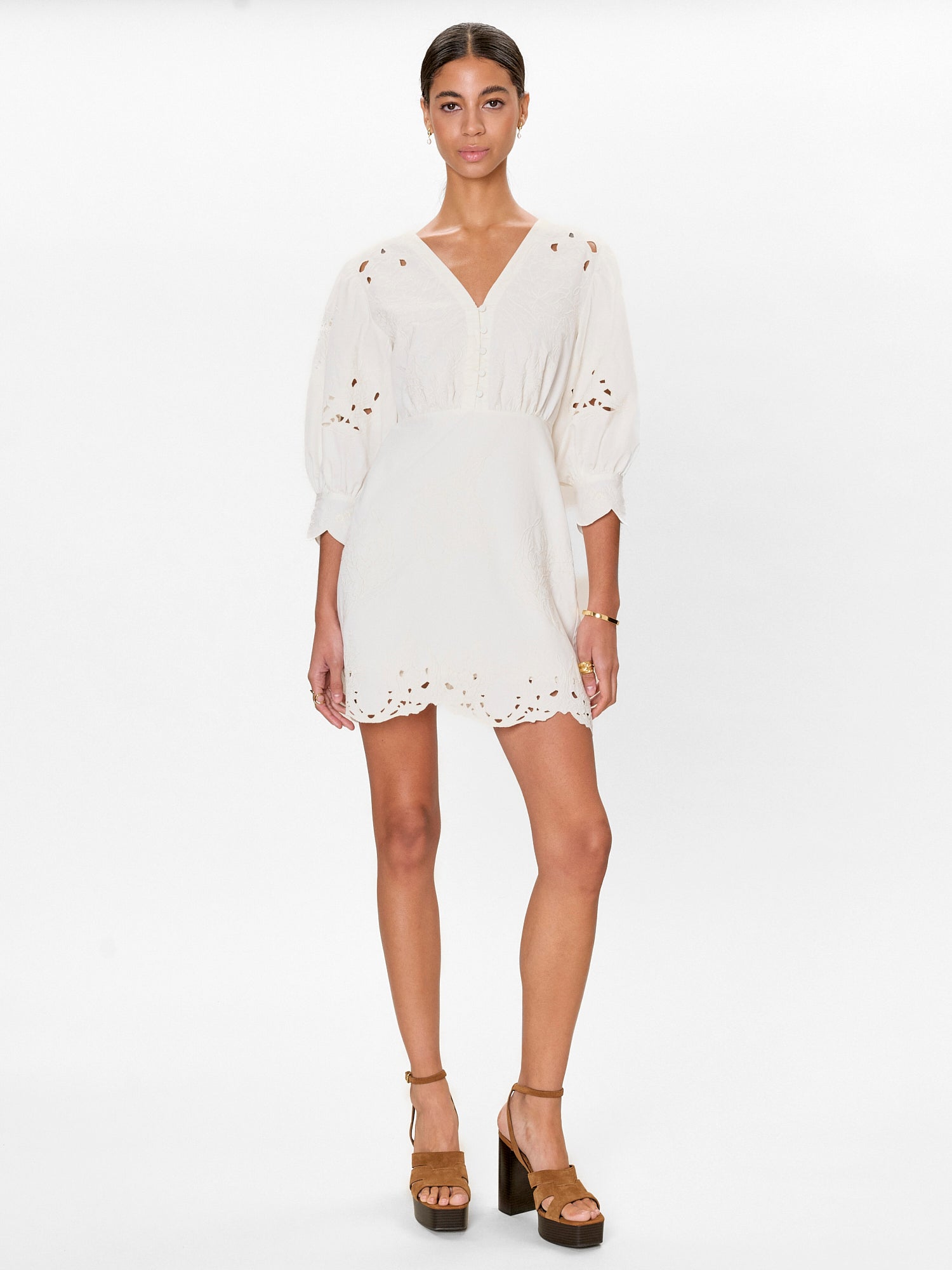 Rebecca Taylor Rachelle Button Front Dress