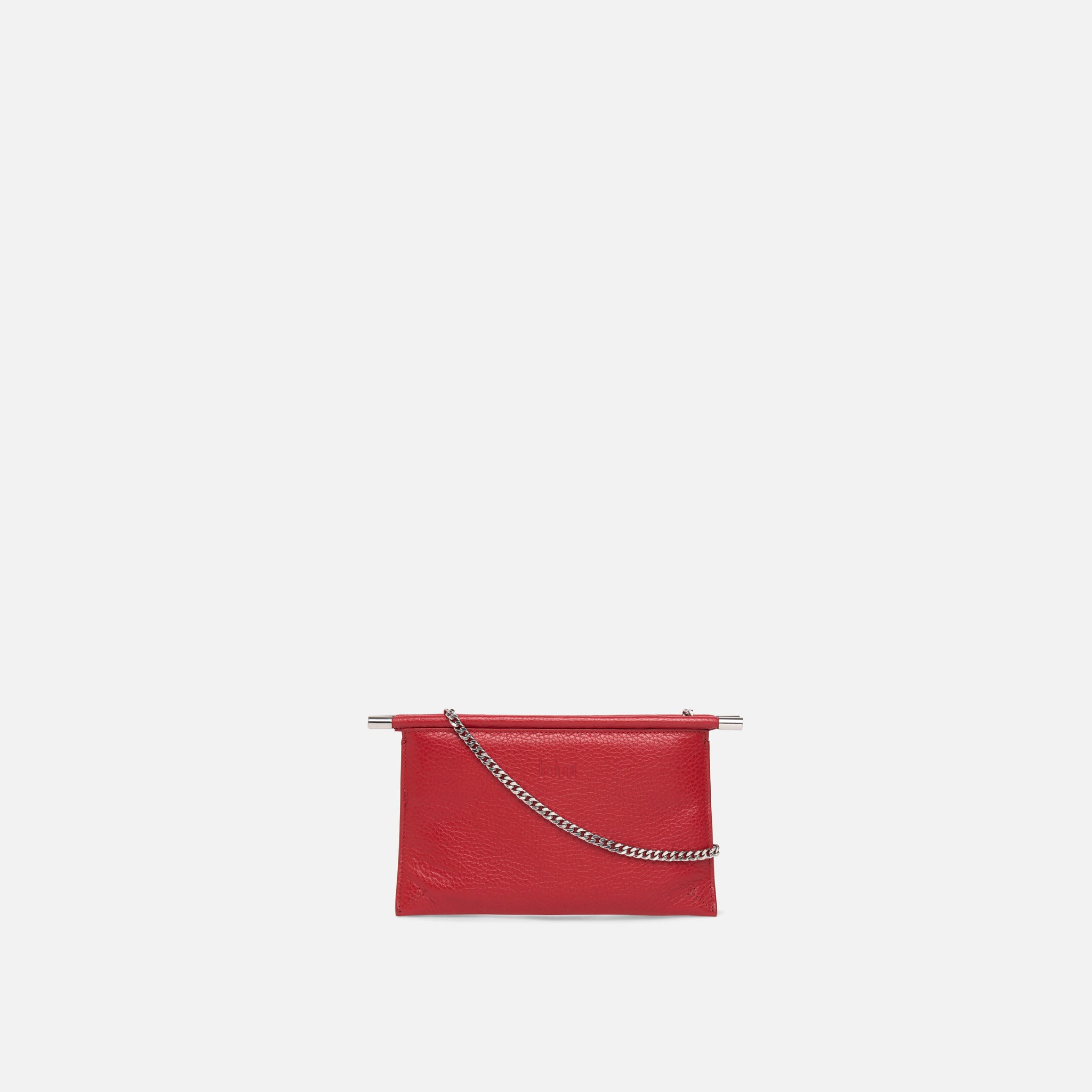 Behno FRIDA MINI CROSSBODY CLUTCH PEBBLE RED