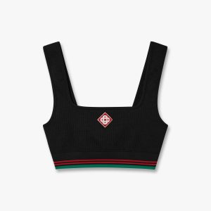 Casablanca Black Seamless Bralette