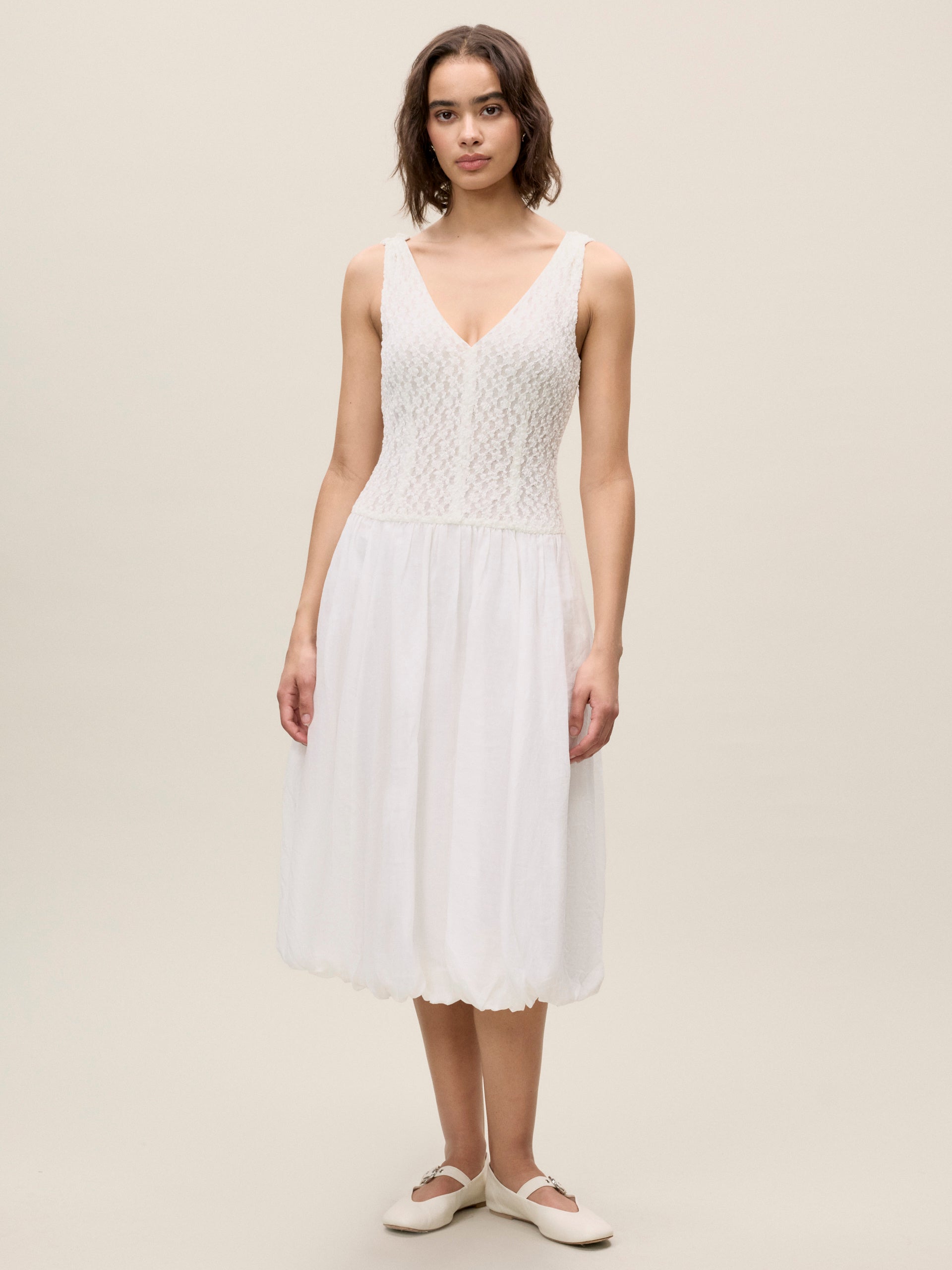 Rebecca Taylor Fiona Mixed Media Dress