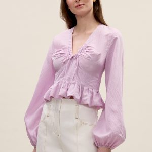 Rebecca Taylor Allegra Stripe Blouse