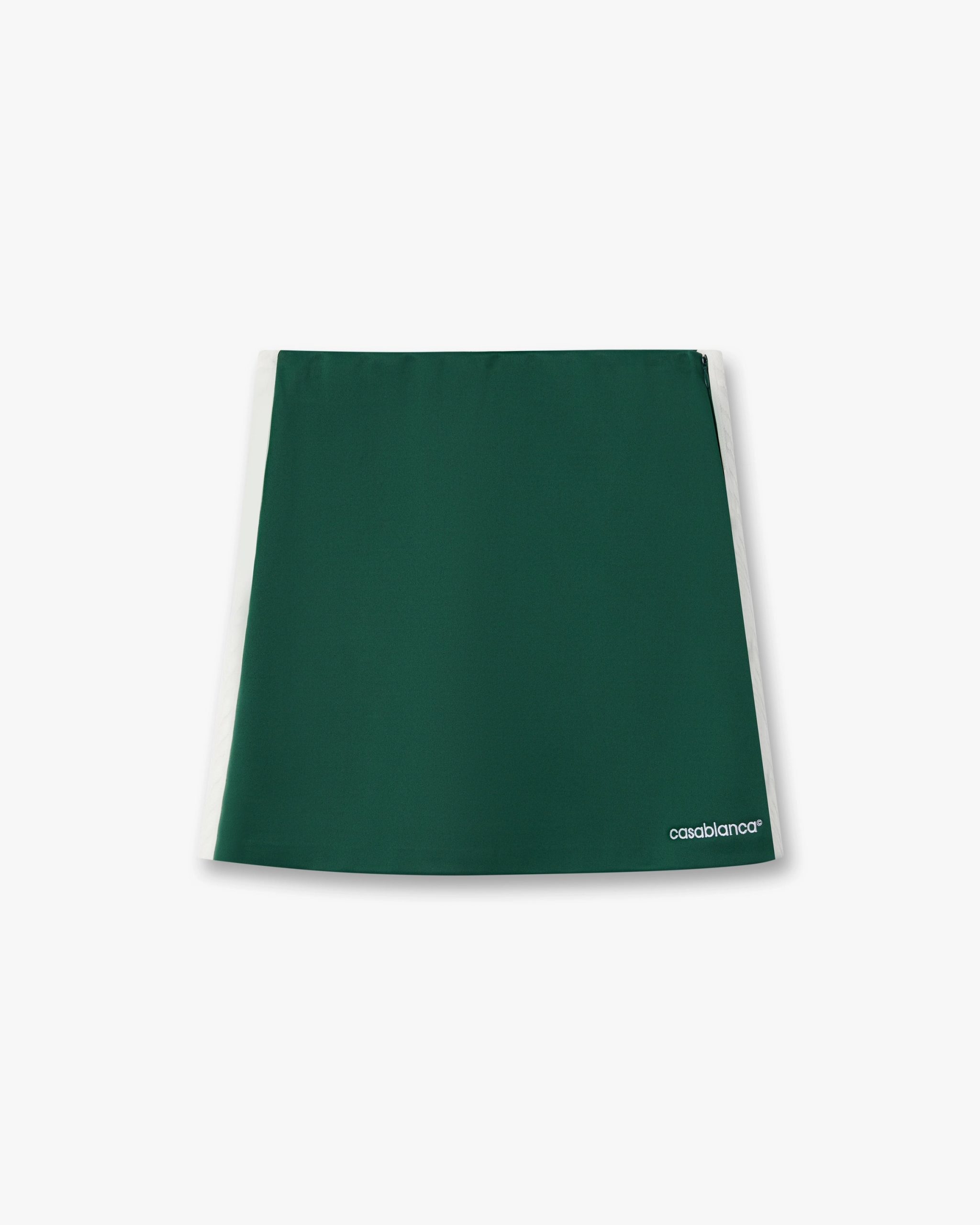 Casablanca Green Scuba Mini Skirt