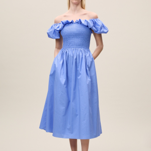 Rebecca Taylor Yara Poplin Midi Dress