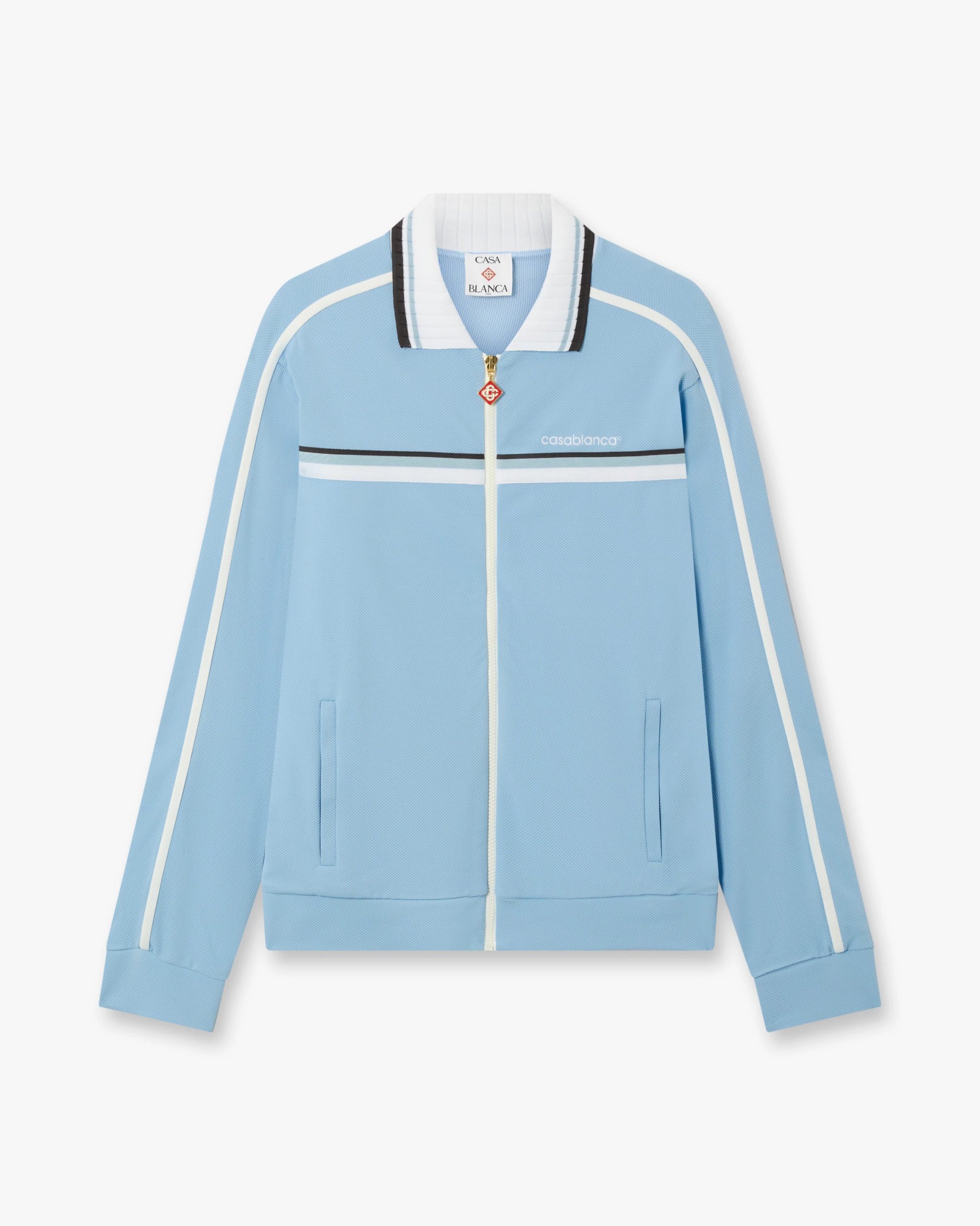 Casablanca Pale Blue Pique Track Jacket