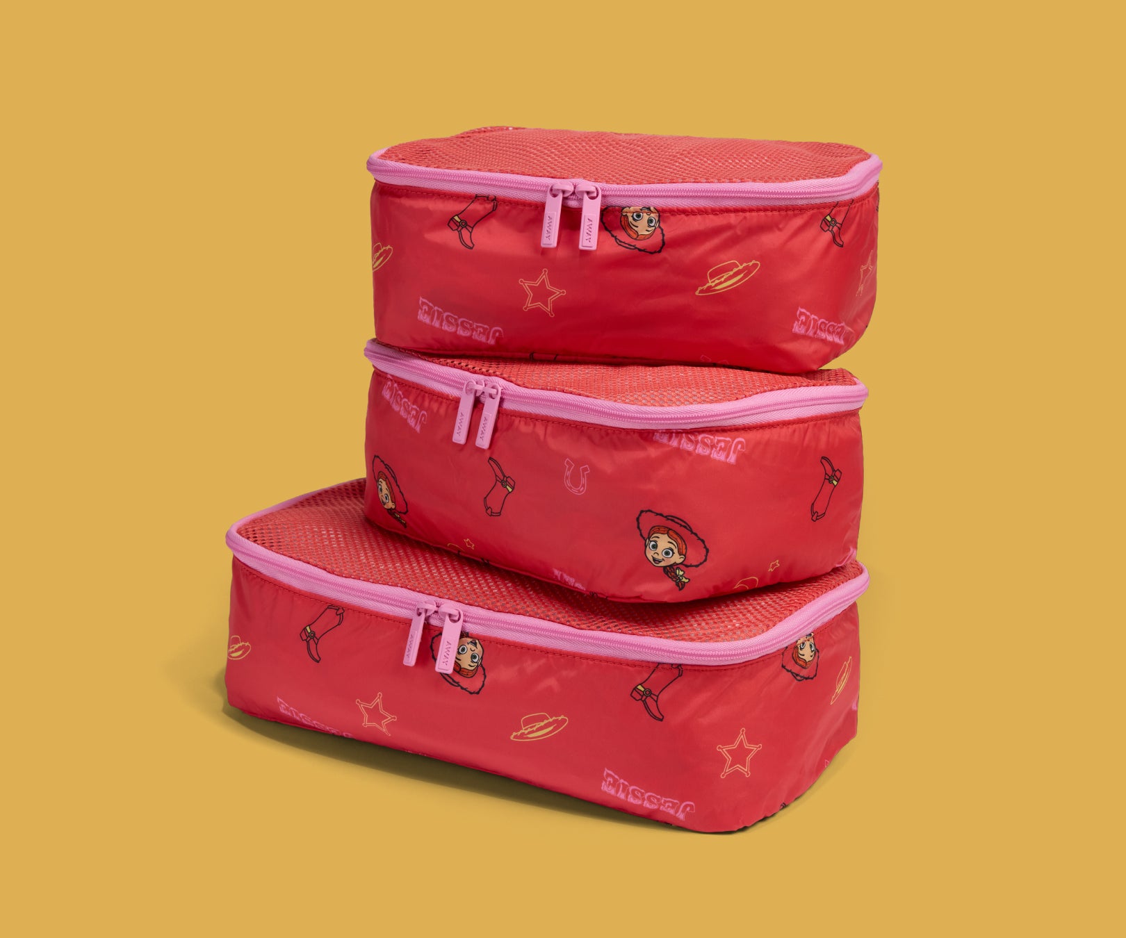 Away Kids Packing Cubes in Jessie Red