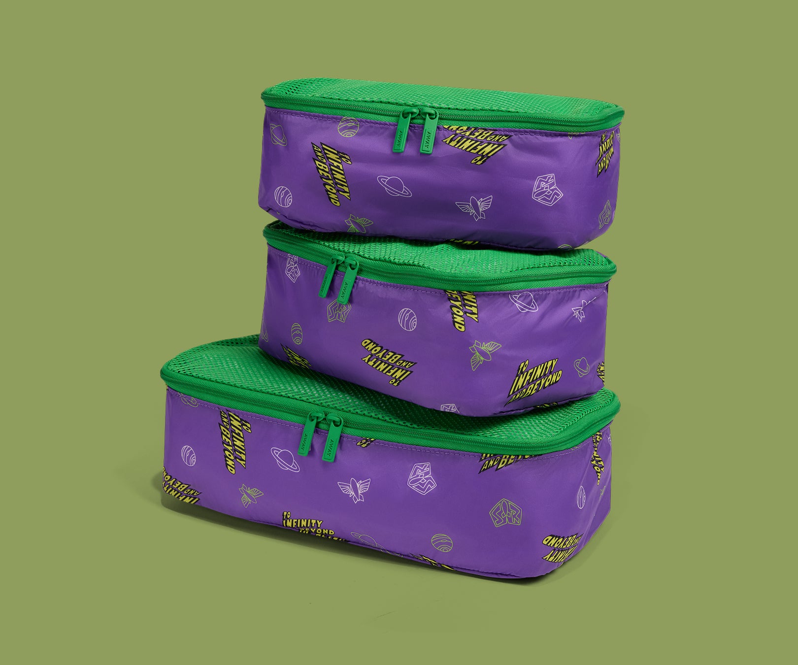 Away Kids Packing Cubes in Buzz Lightyear Purple