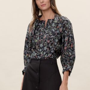 Rebecca Taylor Aurelia Stretch Linen Top
