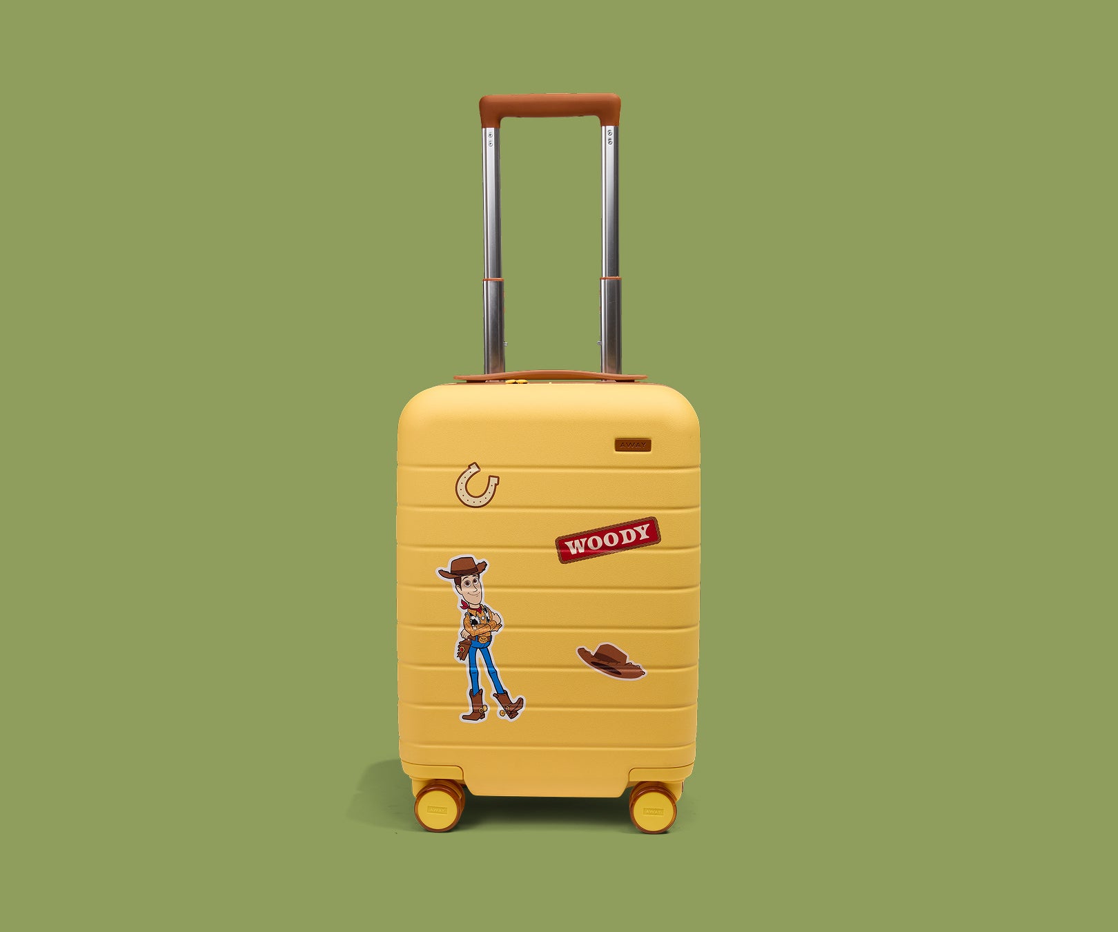 Away The Kids Carry-On in Woody Yellow