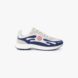 Casablanca Women's White & Navy Stade Sneaker