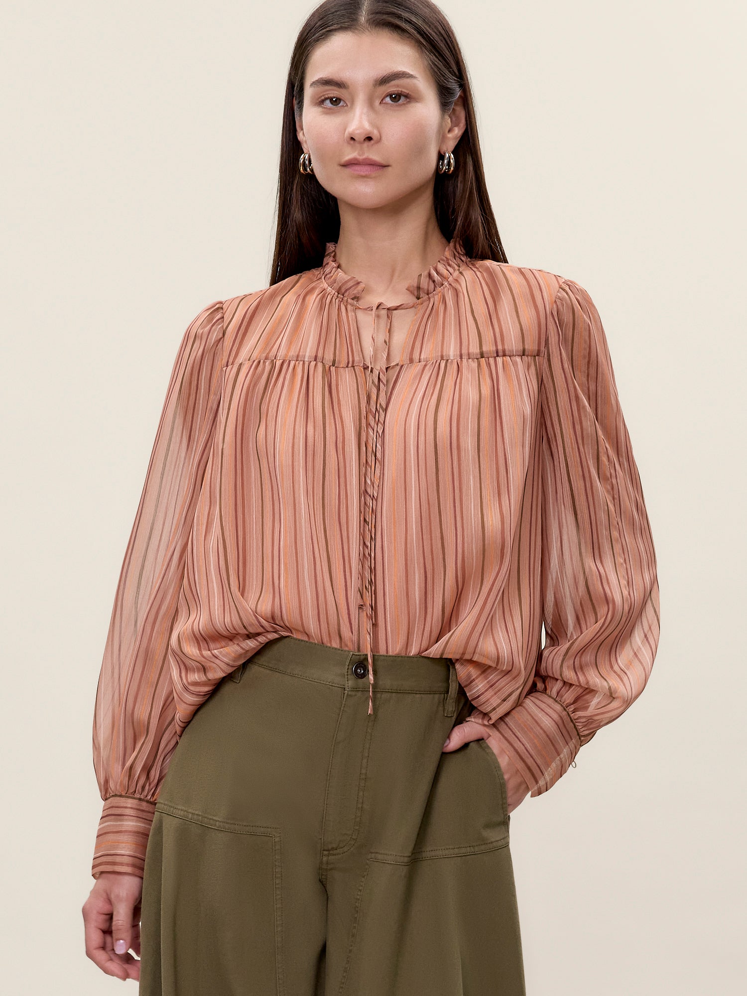 Rebecca Taylor Celeste Stripe Blouse