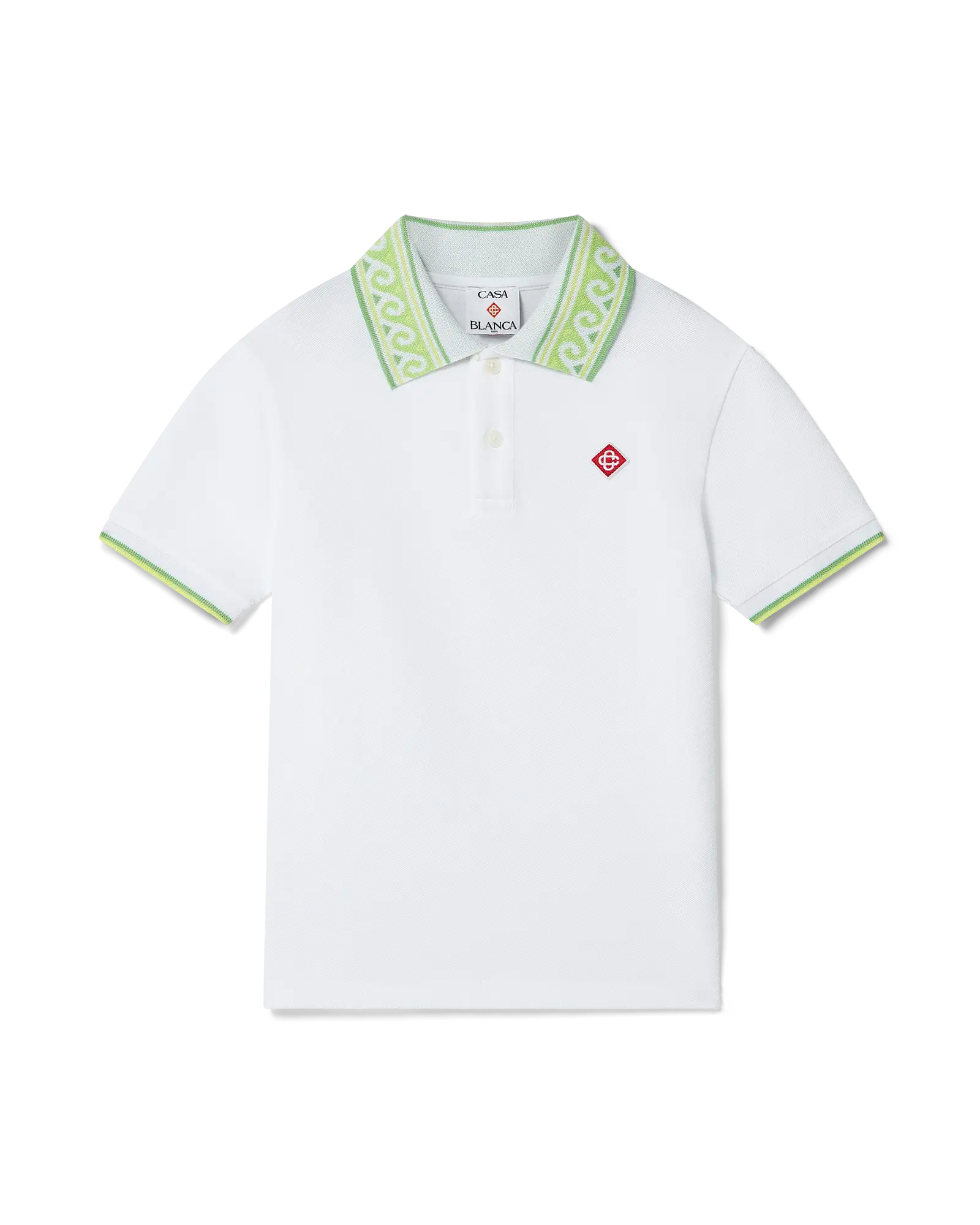 Casablanca Children's White Laurel Collar T-shirt