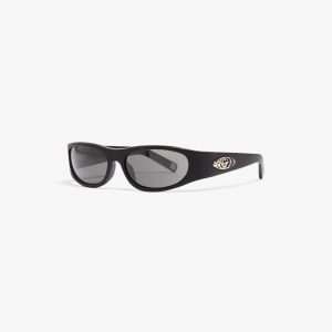 Casablanca Black Warped Sport Sunglasses
