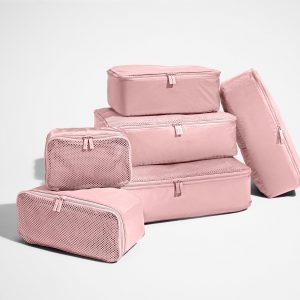 Away Insider Packing Cubes (Set of 6) in Blush Pink