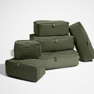 Away Insider Packing Cubes (Set of 6) in Olive Green