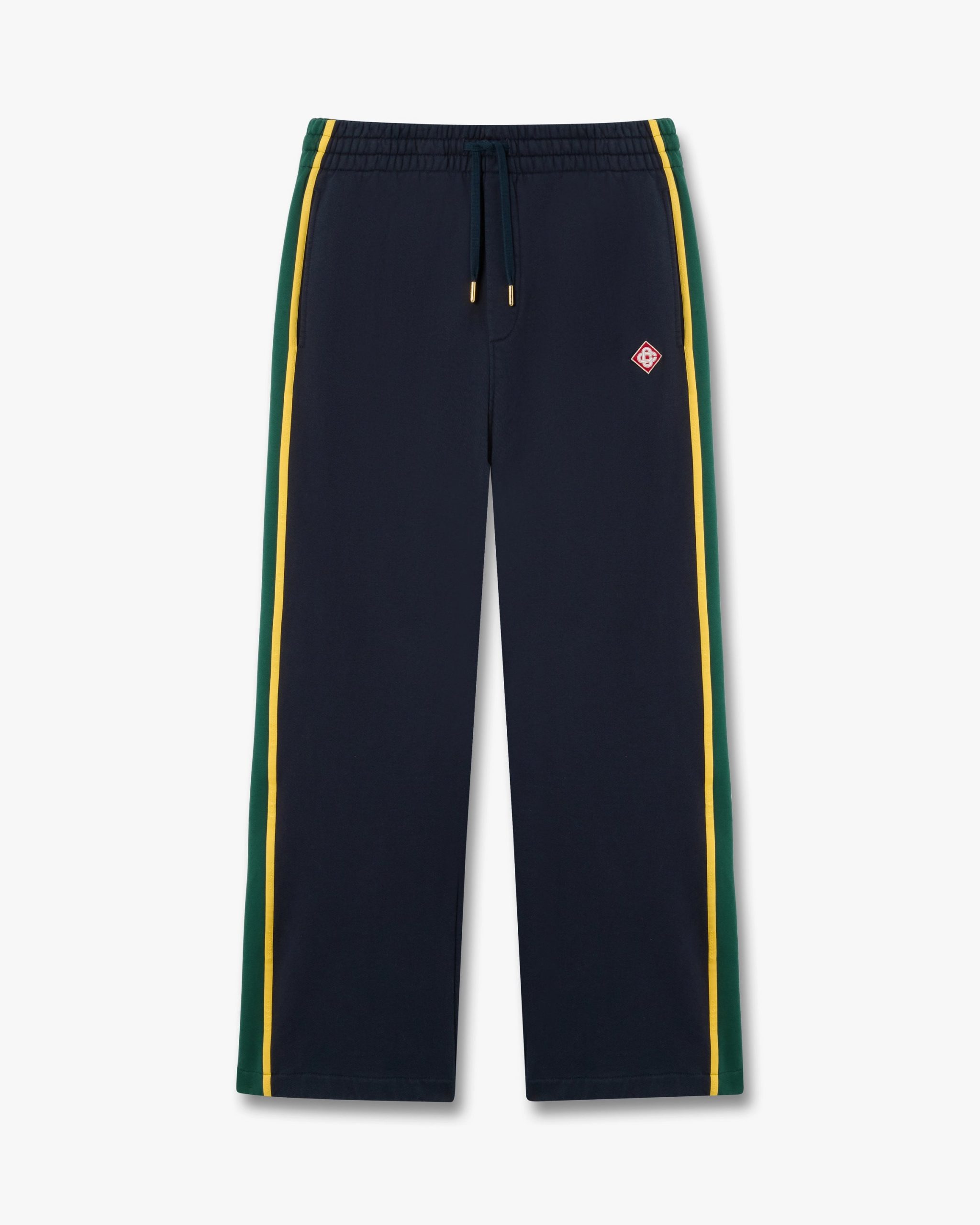 Casablanca Navy & Green Panelled Sweatpants