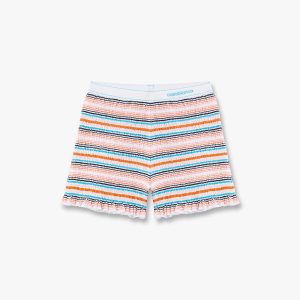 Casablanca Multicolour Striped Shirred Shorts