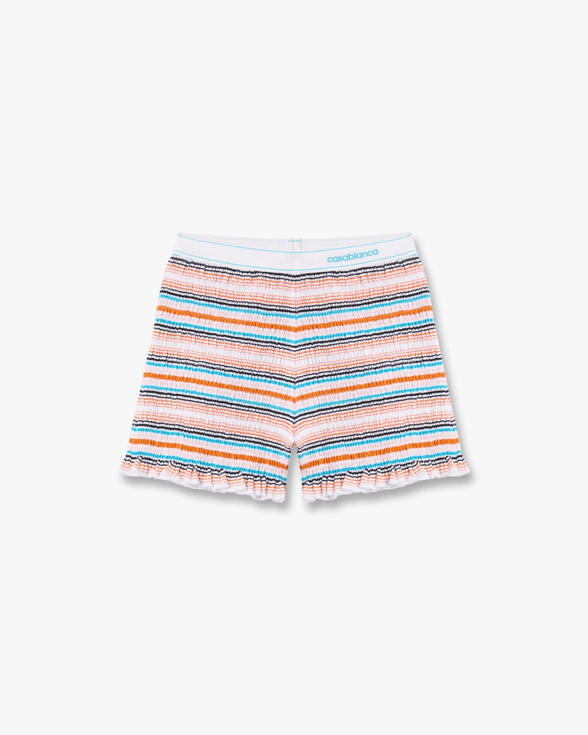 Casablanca Multicolour Striped Shirred Shorts