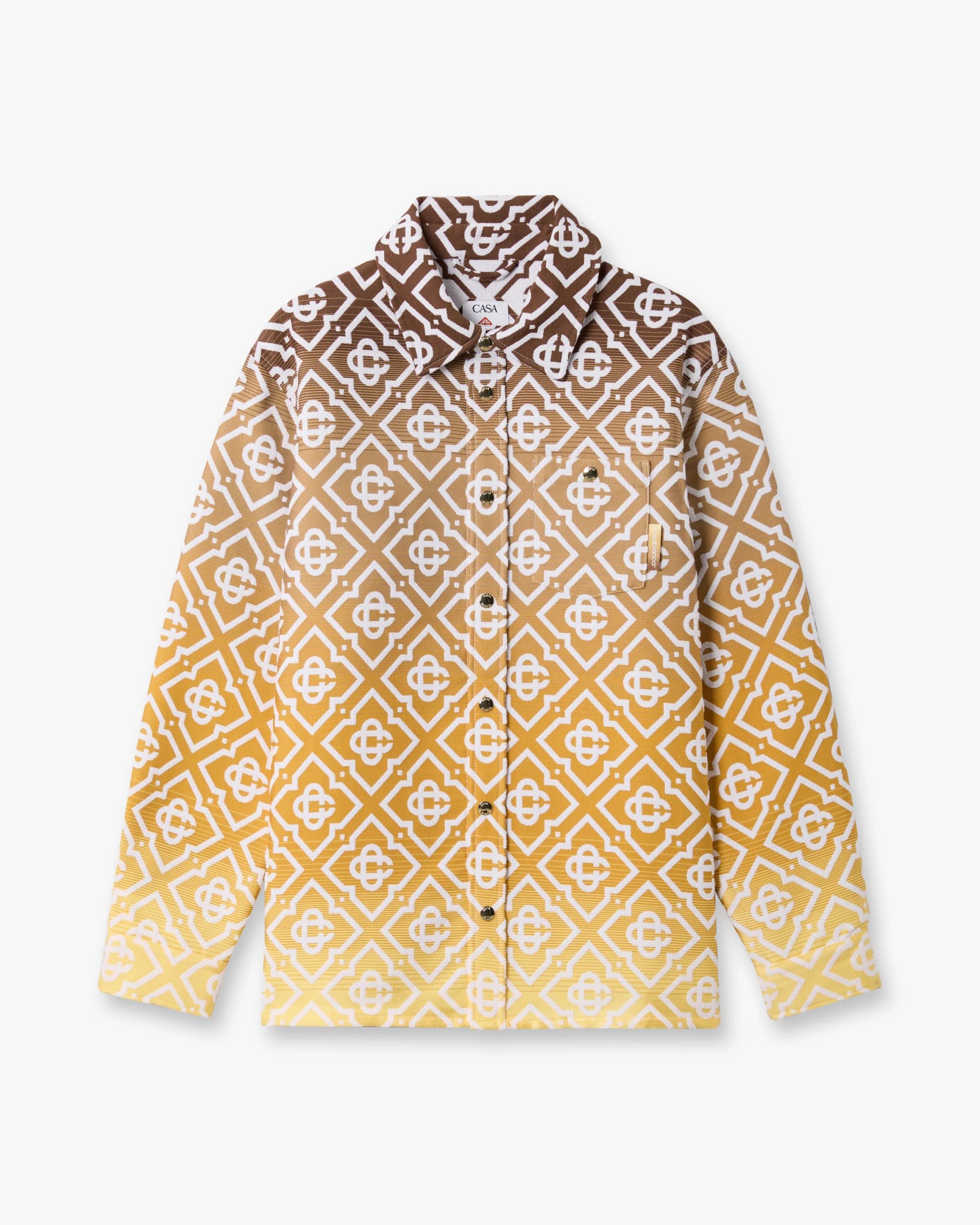 Casablanca Beige Gradient Monogram Shacket