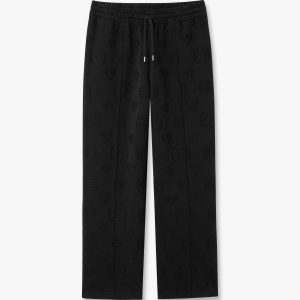 Casablanca Black Applique Monogram Sweatpants