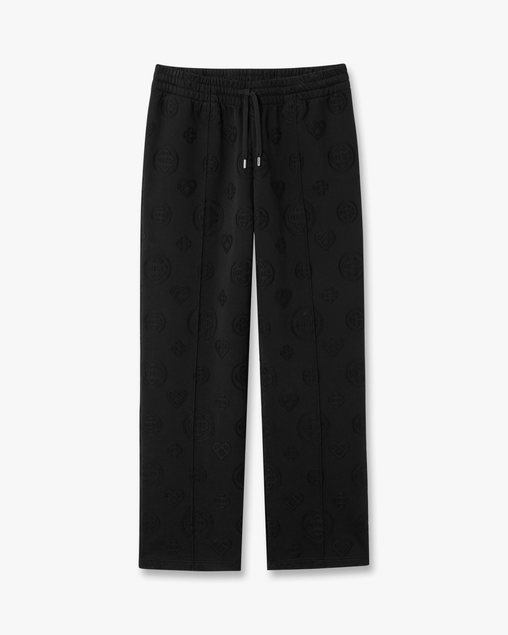 Casablanca Black Applique Monogram Sweatpants