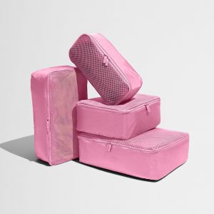 Away Insider Packing Cubes (Set of 4) in Hot Pink