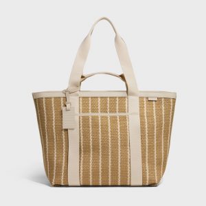 Away Riviera Straw Tote in White Seagrass