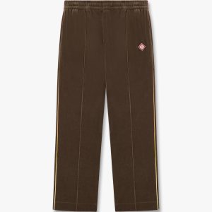 Casablanca Dark Brown Velour Track Pants