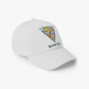 Casablanca White Tennis Club Icon Pyramid Abduction Cap