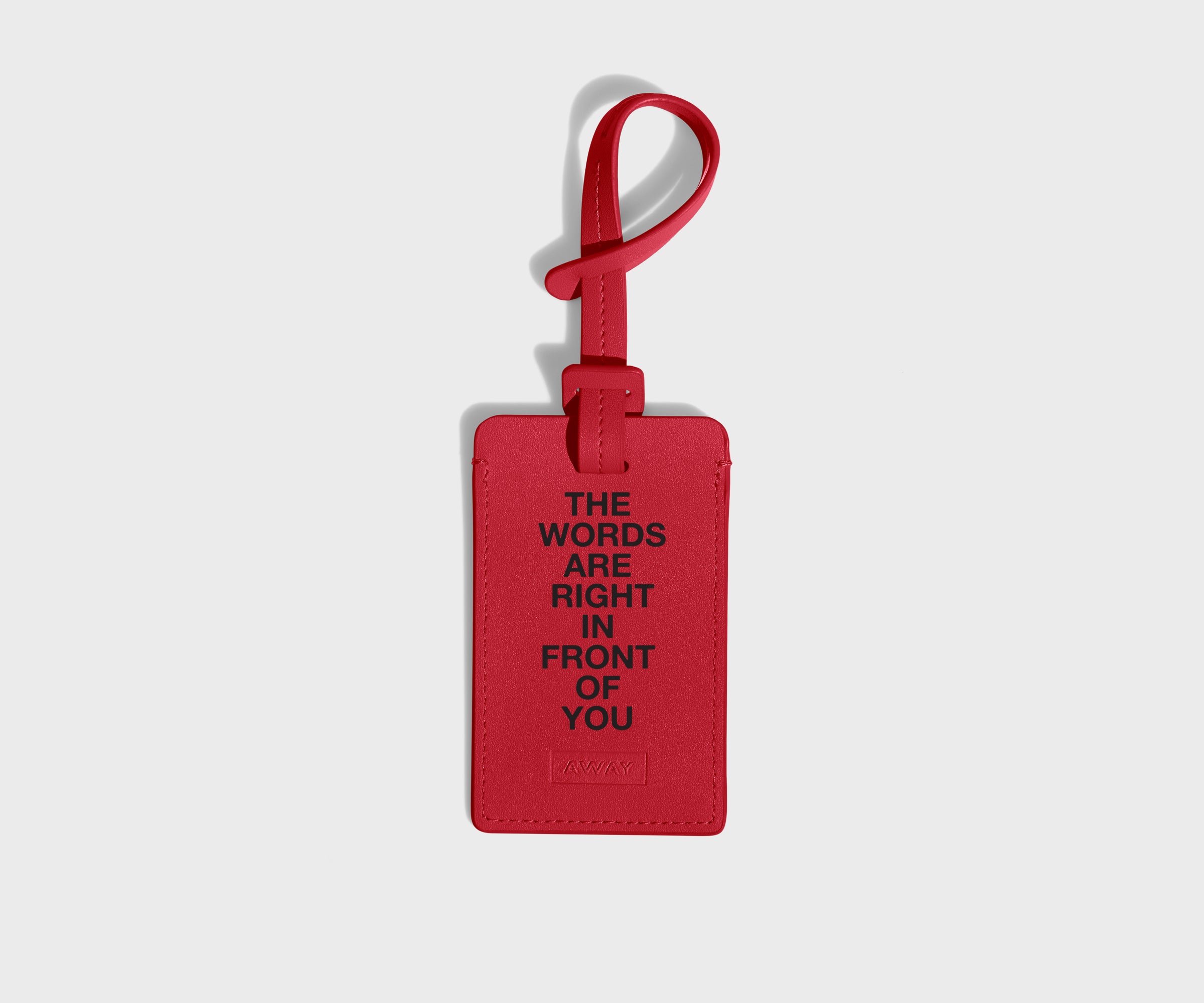 Away The Luggage Tag in The Words