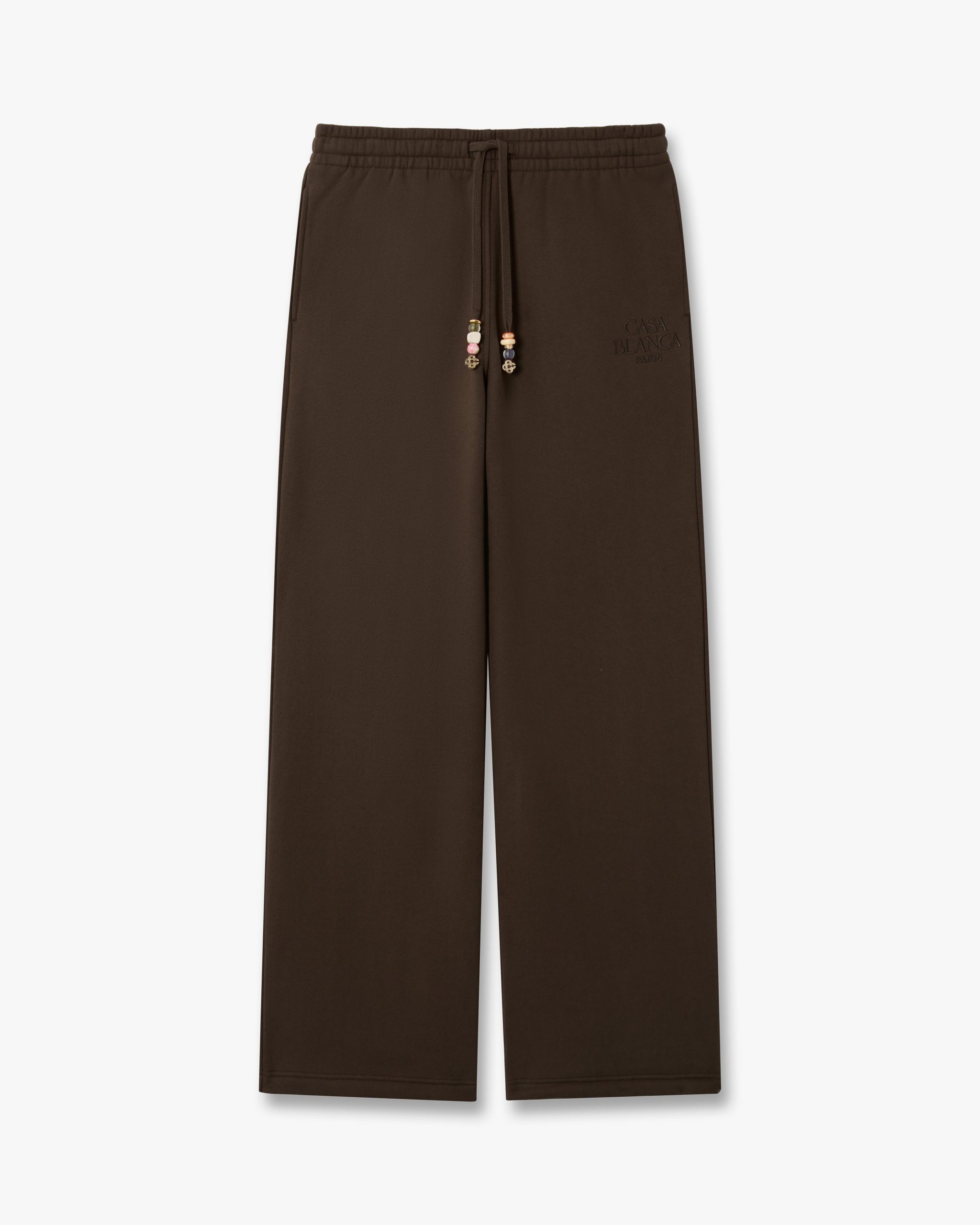 Casablanca Dark Brown Wide Leg Sweatpants