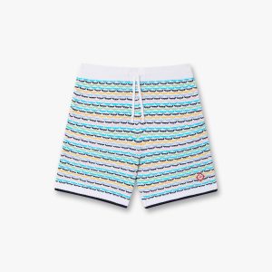 Casablanca Multicolour Crochet Tuck Stitch Shorts