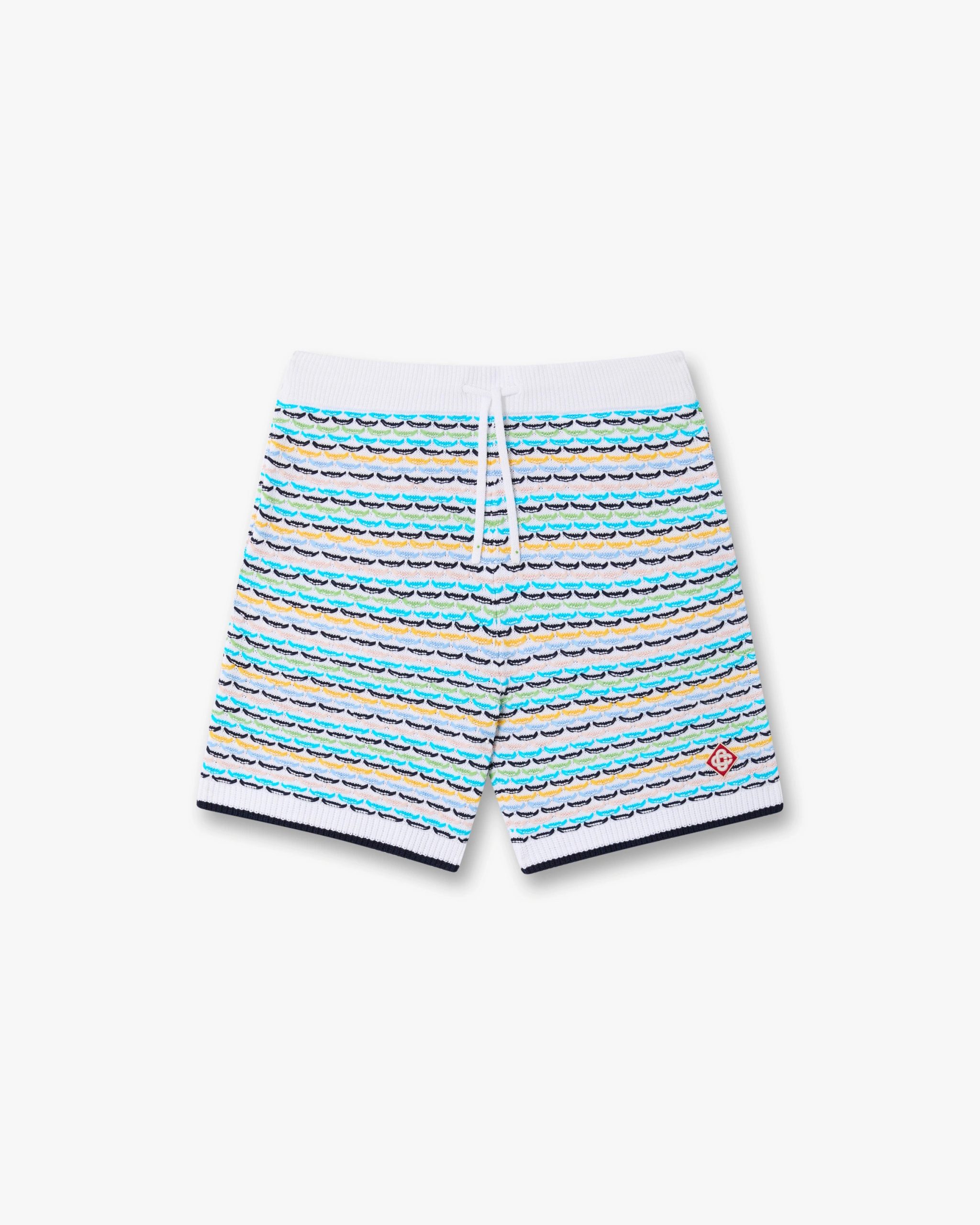 Casablanca Multicolour Crochet Tuck Stitch Shorts