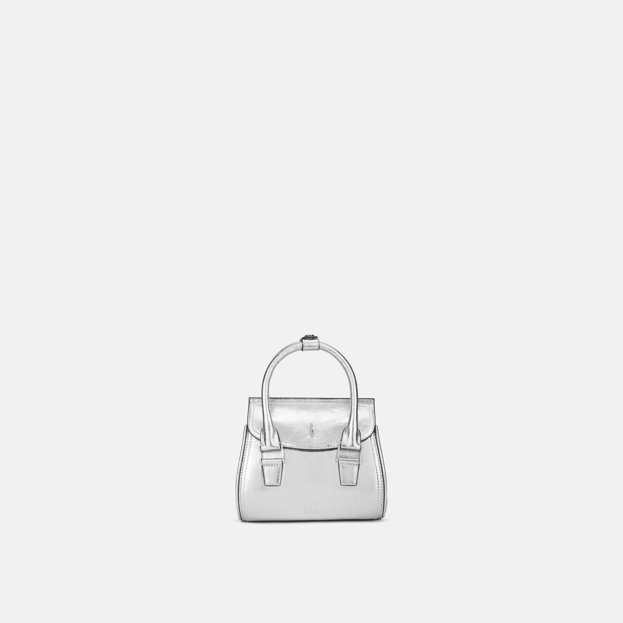 Behno COCO MINI CROSSBODY CRINKLE SILVER