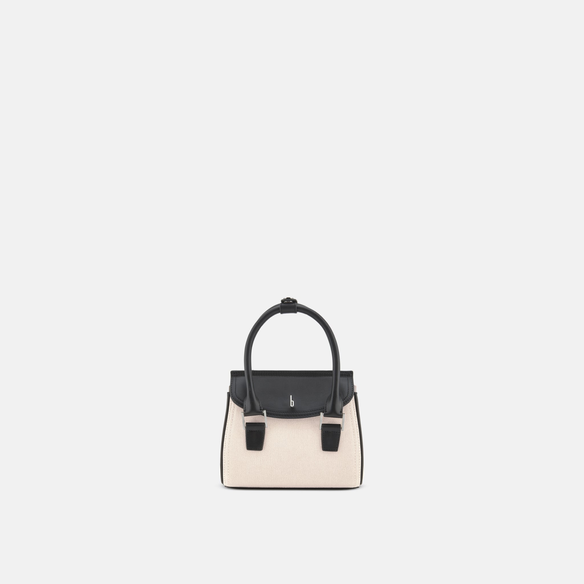 Behno COCO MINI CROSSBODY CANVAS SAND/BLACK