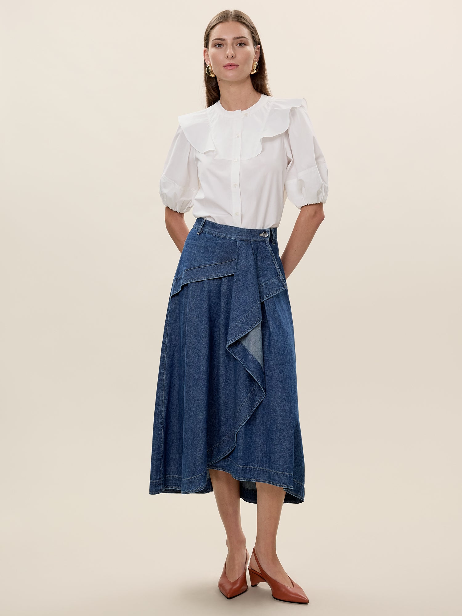 Rebecca Taylor Edith Denim Skirt
