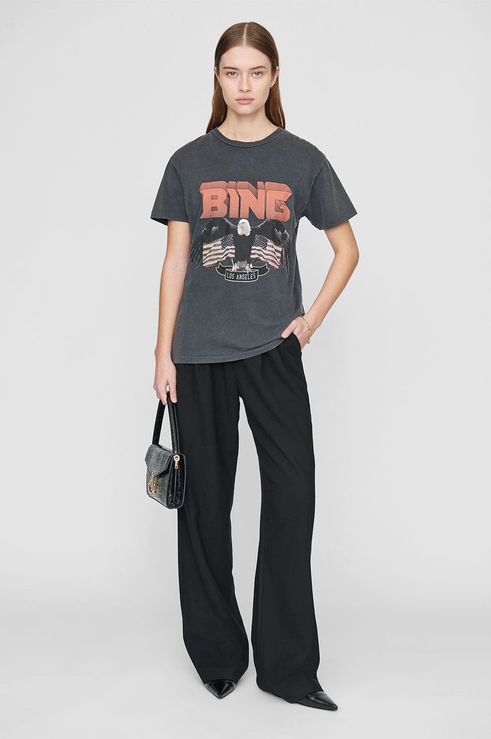 Anine Bing Vintage Bing Tee - Black