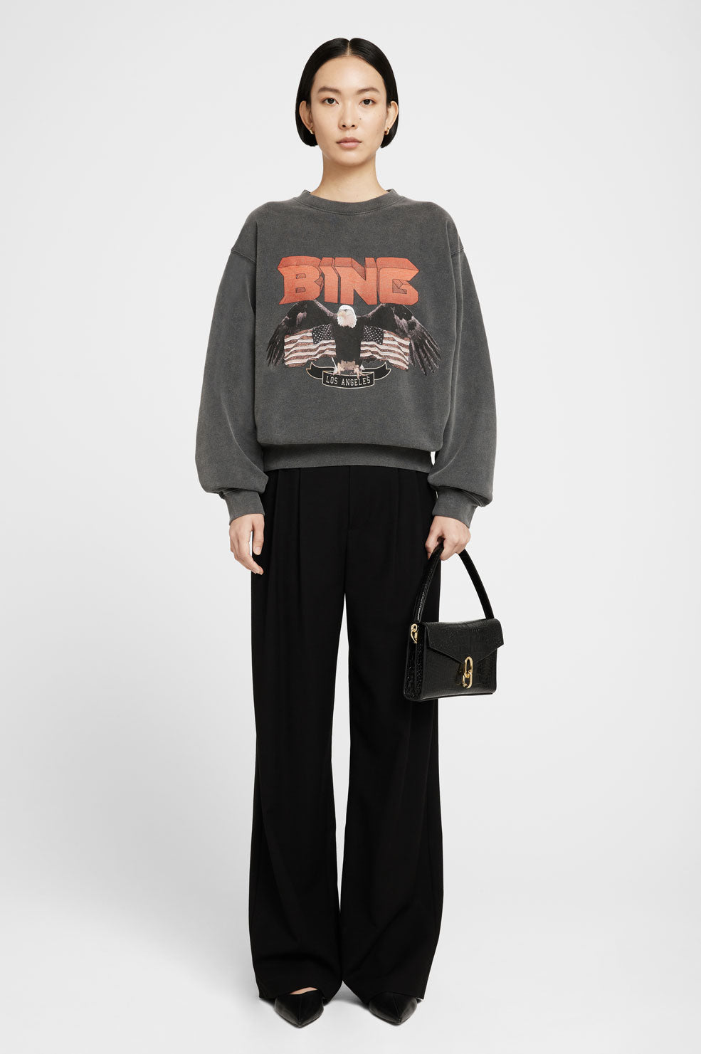 Anine Bing Vintage Bing Sweatshirt - Black