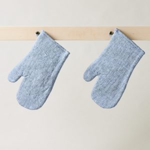 Material Washed Linen Oven Mitt