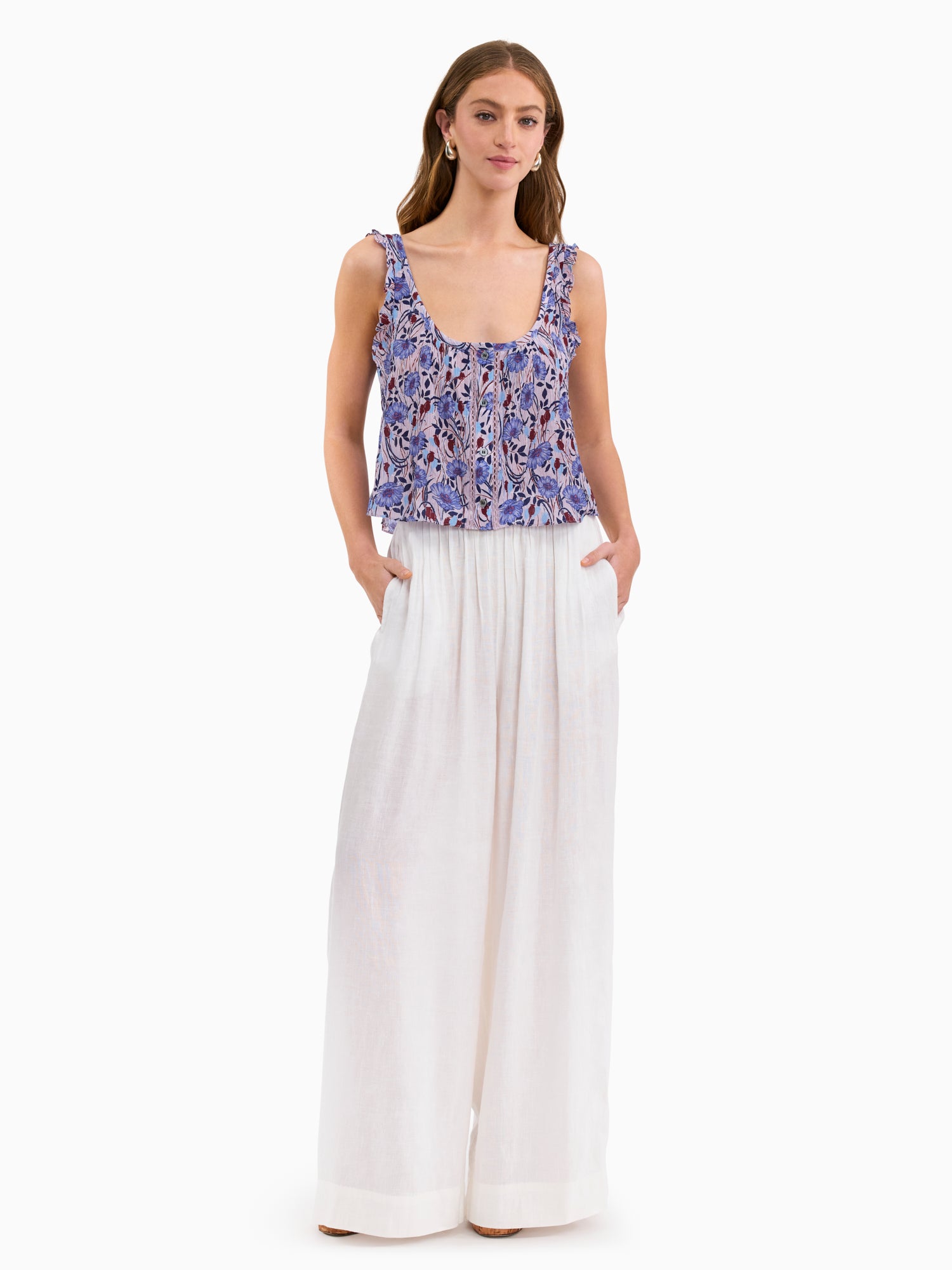 Rebecca Taylor Daphne Crinkle Tank