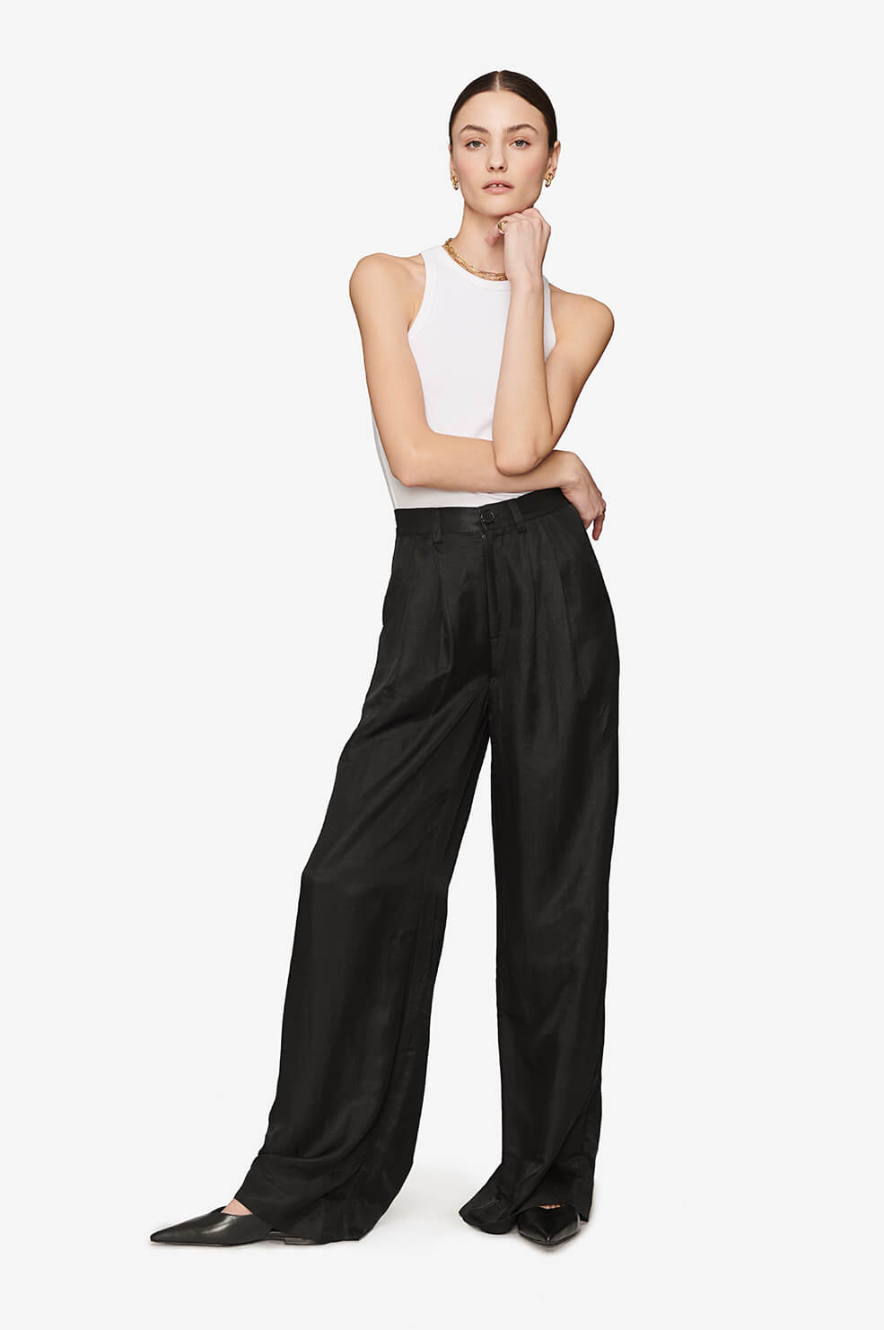 Anine Bing Carla Pant - Black